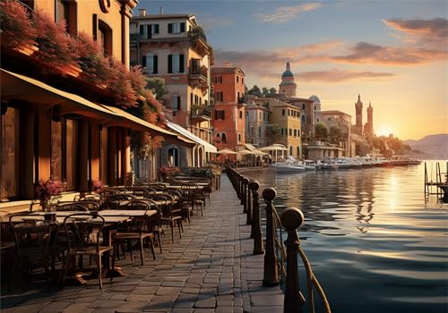 Am Meer Puzzle 3000 Teile Erwachsene Klassische Puzzles Kleine Stadt Jigsaw Anspruchsvoll Impossible Schwer Pädagogisches Spielzeug Kinder Holzpuzzlem Puzzlespiel Geeignet für alle Altersgruppen P-272 von Dnnufagg