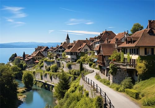 Am Meer Puzzle 500 Teile Erwachsene Klassische Puzzles Landschaft Jigsaw Anspruchsvoll Impossible Schwer Pädagogisches Spielzeug Kinder Holzpuzzlem Puzzlespiel Geeignet für alle Altersgruppen P-571 von Dnnufagg