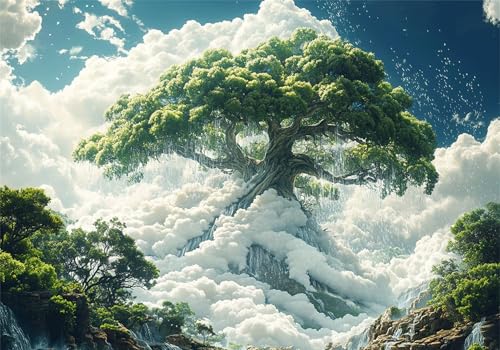Baum Puzzle 1500 Teile Erwachsene Klassische Puzzles Landschaft Jigsaw Anspruchsvoll Impossible Schwer Pädagogisches Spielzeug Kinder Holzpuzzlem Groß Puzzlespiel Geeignet für alle Altersgruppen P-127 von Dnnufagg
