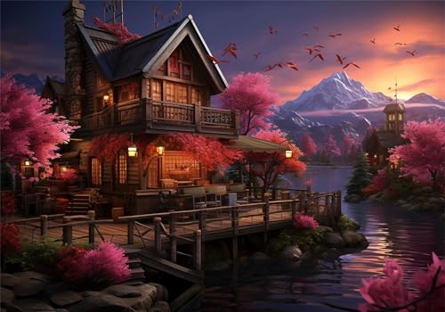 Baum Puzzle 500 Teile Erwachsene Klassische Puzzles Landschaft Jigsaw Anspruchsvoll Impossible Schwer Pädagogisches Spielzeug Kinder Holzpuzzlem Groß Puzzlespiel Geeignet für alle Altersgruppen P-340 von Dnnufagg