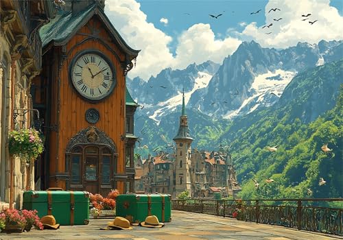 Berg Puzzle 3000 Teile Erwachsene Klassische Puzzles Landschaft Jigsaw Anspruchsvoll Impossible Schwer Pädagogisches Spielzeug Kinder Holzpuzzlem Groß Puzzlespiel Geeignet für alle Altersgruppen P-332 von Dnnufagg