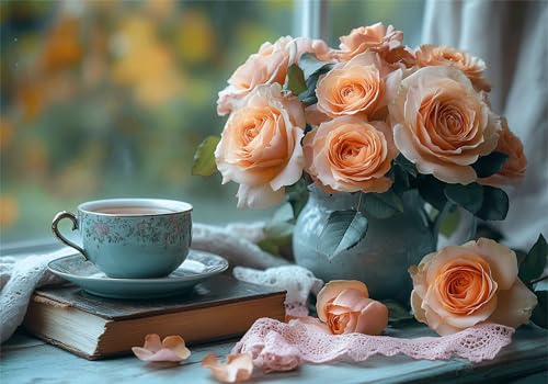 Blume Puzzle 3000 Teile Erwachsene Klassische Puzzles Rose Jigsaw Anspruchsvoll Impossible Schwer Pädagogisches Spielzeug Kinder Holzpuzzlem Groß Puzzlespiel Geeignet für alle Altersgruppen P-50 von Dnnufagg