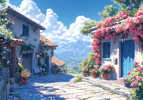 Blume Puzzle 500 Teile Erwachsene Klassische Puzzles Haus Jigsaw Anspruchsvoll Impossible Schwer Pädagogisches Spielzeug Kinder Holzpuzzlem Groß Puzzlespiel Geeignet für alle Altersgruppen P-67 von Dnnufagg