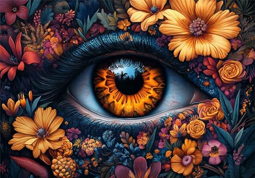 Blume Puzzle 5000 Teile Erwachsene Klassische Puzzles Auge Jigsaw Anspruchsvoll Impossible Schwer Pädagogisches Spielzeug Kinder Holzpuzzlem Groß Puzzlespiel Geeignet für alle Altersgruppen P-90 von Dnnufagg