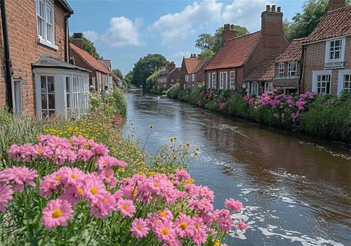 Blume Puzzle 5000 Teile Erwachsene Klassische Puzzles Landschaft Jigsaw Anspruchsvoll Impossible Schwer Pädagogisches Spielzeug Kinder Holzpuzzlem Puzzlespiel Geeignet für alle Altersgruppen P-428 von Dnnufagg