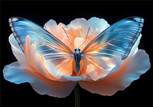 Blume Puzzle 5000 Teile Erwachsene Klassische Puzzles Schmetterling Jigsaw Anspruchsvoll Impossible Schwer Pädagogisches Spielzeug Kinder Holzpuzzlem Puzzlespiel Geeignet für alle Altersgruppen P-737 von Dnnufagg