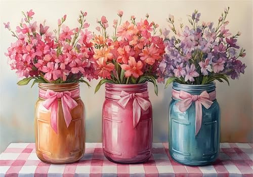 Blume Puzzle 5000 Teile Erwachsene Klassische Puzzles Vase Jigsaw Anspruchsvoll Impossible Schwer Pädagogisches Spielzeug Kinder Holzpuzzlem Groß Puzzlespiel Geeignet für alle Altersgruppen P-662 von Dnnufagg
