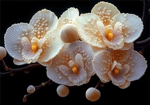 Blume Puzzle 5000 Teile Erwachsene Klassische Puzzles Weiß Jigsaw Anspruchsvoll Impossible Schwer Pädagogisches Spielzeug Kinder Holzpuzzlem Groß Puzzlespiel Geeignet für alle Altersgruppen P-47 von Dnnufagg