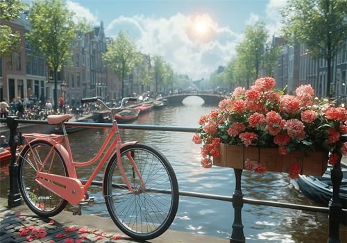Fahrrad Puzzle 500 Teile Erwachsene Klassische Puzzles Landschaft Jigsaw Anspruchsvoll Impossible Schwer Pädagogisches Spielzeug Kinder Holzpuzzlem Puzzlespiel Geeignet für alle Altersgruppen P-547 von Dnnufagg
