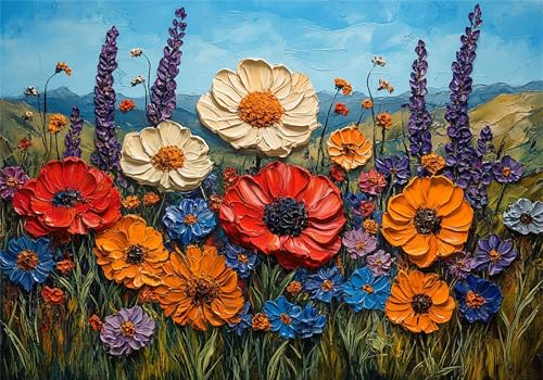 Farbe Puzzle 5000 Teile Erwachsene Klassische Puzzles Blume Jigsaw Anspruchsvoll Impossible Schwer Pädagogisches Spielzeug Kinder Holzpuzzlem Groß Puzzlespiel Geeignet für alle Altersgruppen P-154 von Dnnufagg