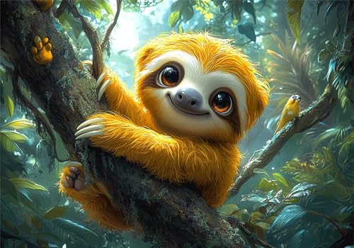 Faultier Puzzle 5000 Teile Erwachsene Klassische Puzzles Baum Jigsaw Anspruchsvoll Impossible Schwer Pädagogisches Spielzeug Kinder Holzpuzzlem Groß Puzzlespiel Geeignet für alle Altersgruppen P-826 von Dnnufagg