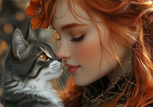 Frau Puzzle 500 Teile Erwachsene Klassische Puzzles Katze Jigsaw Anspruchsvoll Impossible Schwer Pädagogisches Spielzeug Kinder Holzpuzzlem Groß Puzzlespiel Geeignet für alle Altersgruppen P-962 Frau Puzzle 500 Teile Erwachsene Klassische Puzzles Katze Jigsaw Anspruchsvoll Impossible Schwer Pädagogisches Spielzeug Kinder Holzpuzzlem Groß Puzzlespiel Geeignet für alle Altersgruppen P-962 von Dnnufagg