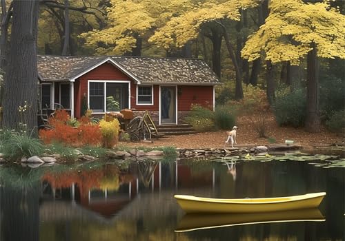 Haus Puzzle 300 Teile Erwachsene Klassische Puzzles Boot Jigsaw Anspruchsvoll Impossible Schwer Pädagogisches Spielzeug Kinder Holzpuzzlem Groß Puzzlespiel Geeignet für alle Altersgruppen P-988 von Dnnufagg
