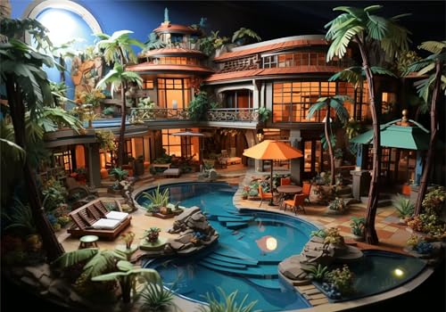 Haus Puzzle 500 Teile Erwachsene Klassische Puzzles Baum Jigsaw Anspruchsvoll Impossible Schwer Pädagogisches Spielzeug Kinder Holzpuzzlem Groß Puzzlespiel Geeignet für alle Altersgruppen P-258 von Dnnufagg