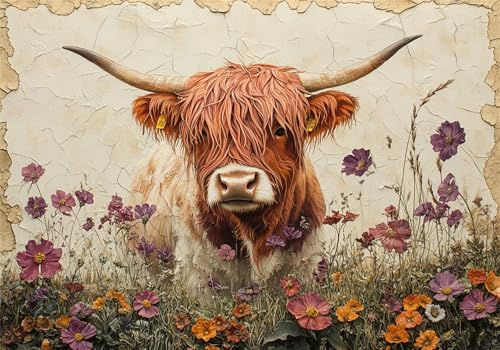 Hohes und niedriges Vieh Puzzle 300 Teile Erwachsene Klassische Puzzles Blume Jigsaw Anspruchsvoll Impossible Pädagogisches Spielzeug Kinder Holzpuzzlem Geeignet für alle Altersgruppen P-986 von Dnnufagg