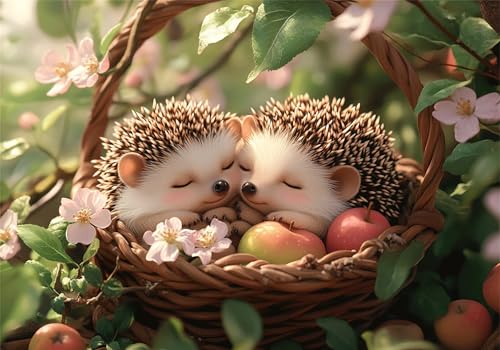 Igel Puzzle 300 Teile Erwachsene Klassische Puzzles Blume Jigsaw Anspruchsvoll Impossible Schwer Pädagogisches Spielzeug Kinder Holzpuzzlem Groß Puzzlespiel Geeignet für alle Altersgruppen P-707 von Dnnufagg