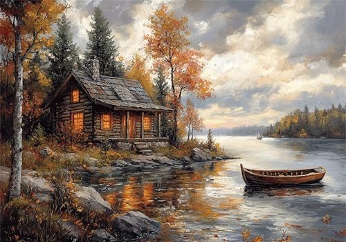 Kabine Puzzle 500 Teile Erwachsene Klassische Puzzles Landschaft Jigsaw Anspruchsvoll Impossible Schwer Pädagogisches Spielzeug Kinder Holzpuzzlem Puzzlespiel Geeignet für alle Altersgruppen P-699 von Dnnufagg