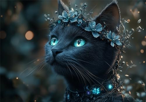 Katze Puzzle 500 Teile Erwachsene Klassische Puzzles Kranz Jigsaw Anspruchsvoll Impossible Schwer Pädagogisches Spielzeug Kinder Holzpuzzlem Groß Puzzlespiel Geeignet für alle Altersgruppen P-188 von Dnnufagg