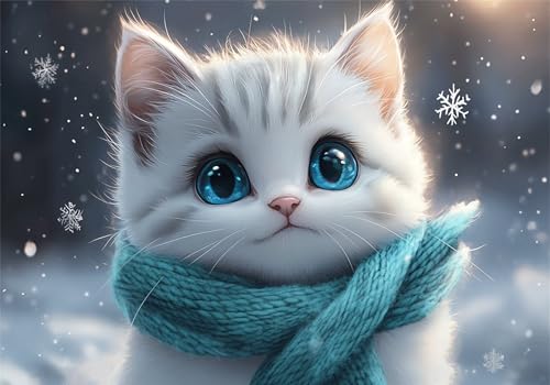 Katze Puzzle 5000 Teile Erwachsene Klassische Puzzles Niedlich Jigsaw Anspruchsvoll Impossible Schwer Pädagogisches Spielzeug Kinder Holzpuzzlem Groß Puzzlespiel Geeignet für alle Altersgruppen P-619 von Dnnufagg