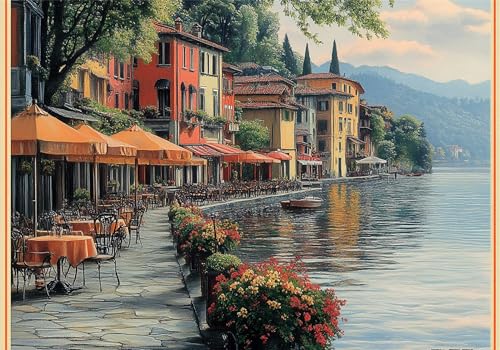 Kleine Stadt Puzzle 5000 Teile Erwachsene Klassische Puzzles Landschaft Jigsaw Anspruchsvoll Impossible Pädagogisches Spielzeug Kinder Holzpuzzlem Puzzlespiel Geeignet für alle Altersgruppen P-551 von Dnnufagg