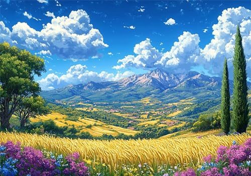 Landschaft Puzzle 3000 Teile Erwachsene Klassische Puzzles Wolke Jigsaw Anspruchsvoll Impossible Schwer Pädagogisches Spielzeug Kinder Holzpuzzlem Puzzlespiel Geeignet für alle Altersgruppen P-750 von Dnnufagg