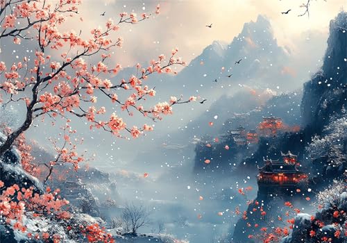 Landschaft Puzzle 500 Teile Erwachsene Klassische Puzzles Berg Jigsaw Anspruchsvoll Impossible Schwer Pädagogisches Spielzeug Kinder Holzpuzzlem Groß Puzzlespiel Geeignet für alle Altersgruppen P-209 von Dnnufagg