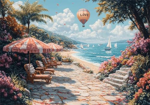 Landschaft Puzzle 500 Teile Erwachsene Klassische Puzzles Strand Jigsaw Anspruchsvoll Impossible Schwer Pädagogisches Spielzeug Kinder Holzpuzzlem Puzzlespiel Geeignet für alle Altersgruppen P-255 von Dnnufagg