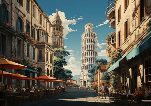 Landschaft Puzzle 5000 Teile Erwachsene Klassische Puzzles Architektur Jigsaw Anspruchsvoll Impossible Pädagogisches Spielzeug Kinder Holzpuzzlem Puzzlespiel Geeignet für alle Altersgruppen P-334 von Dnnufagg