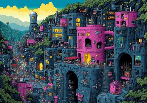 Landschaft Puzzle 5000 Teile Erwachsene Klassische Puzzles Architektur Jigsaw Anspruchsvoll Impossible Pädagogisches Spielzeug Kinder Holzpuzzlem Puzzlespiel Geeignet für alle Altersgruppen P-473 von Dnnufagg