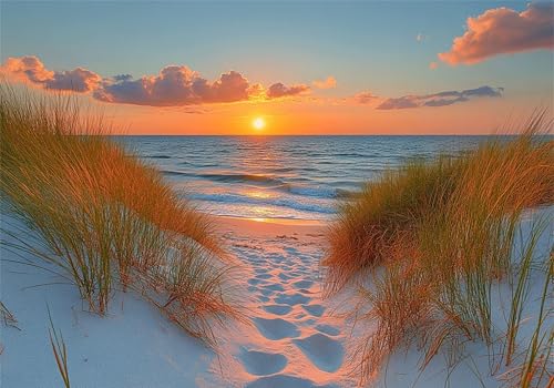 Landschaft Puzzle 5000 Teile Erwachsene Klassische Puzzles Sonnenuntergang Jigsaw Anspruchsvoll Impossible Pädagogisches Spielzeug Kinder Holzpuzzlem Puzzlespiel Geeignet für alle Altersgruppen P-151 von Dnnufagg