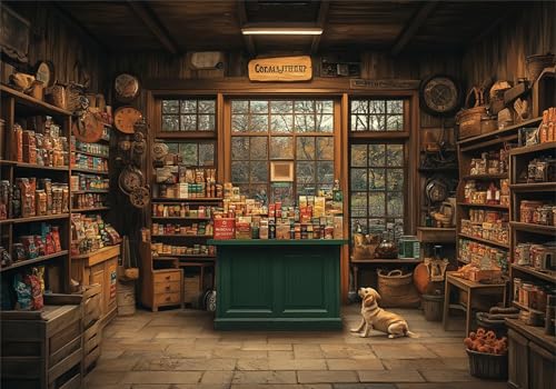 Lebensmittelgeschäft Puzzle 500 Teile Erwachsene Klassische Puzzles Niedlich Jigsaw Anspruchsvoll Impossible Pädagogisches Spielzeug Kinder Holzpuzzlem Geeignet für alle Altersgruppen P-357 von Dnnufagg