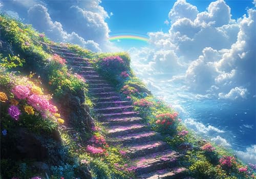 Leiter Puzzle 3000 Teile Erwachsene Klassische Puzzles Regenbogen Jigsaw Anspruchsvoll Impossible Schwer Pädagogisches Spielzeug Kinder Holzpuzzlem Puzzlespiel Geeignet für alle Altersgruppen P-762 von Dnnufagg
