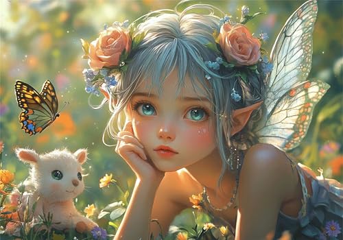 Mädchen Puzzle 500 Teile Erwachsene Klassische Puzzles Blume Jigsaw Anspruchsvoll Impossible Schwer Pädagogisches Spielzeug Kinder Holzpuzzlem Groß Puzzlespiel Geeignet für alle Altersgruppen P-604 von Dnnufagg