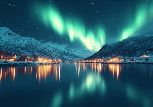 Nordlicht Puzzle 5000 Teile Erwachsene Klassische Puzzles Sternenhimmel Jigsaw Anspruchsvoll Impossible Pädagogisches Spielzeug Kinder Holzpuzzlem Puzzlespiel Geeignet für alle Altersgruppen P-298 von Dnnufagg