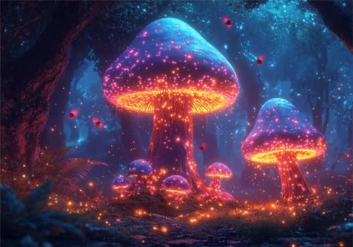 Pilz Puzzle 300 Teile Erwachsene Klassische Puzzles Wald Jigsaw Anspruchsvoll Impossible Schwer Pädagogisches Spielzeug Kinder Holzpuzzlem Groß Puzzlespiel Geeignet für alle Altersgruppen P-185 von Dnnufagg