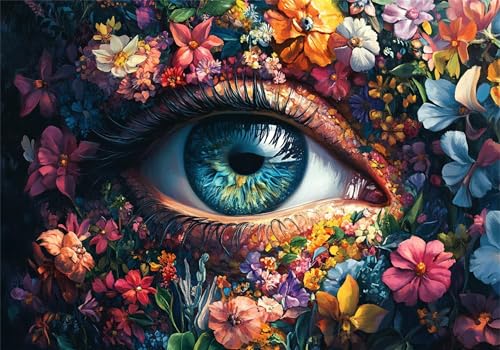 Puzzle 1000 Teile Erwachsene Auge 75x50cm,1000pcs Klassische Puzzles Blume Anspruchsvoll Jigsaw Spielzeug Puzzlespiel Lernspiel Impossible Holzpuzzle Geeignet für alle Altersgruppen Geschenk P-627 Puzzle 1000 Teile Erwachsene Auge 75x50cm,1000pcs Klassische Puzzles Blume Anspruchsvoll Jigsaw Spielzeug Puzzlespiel Lernspiel Impossible Holzpuzzle Geeignet für alle Altersgruppen Geschenk P-627 von Dnnufagg