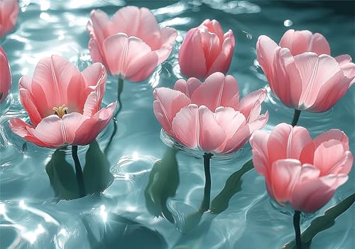 Puzzle 1000 Teile Erwachsene Blume 75x50cm,1000pcs Klassische Puzzles Karikatur Anspruchsvoll Jigsaw Spielzeug Puzzlespiel Impossible Holzpuzzle Geeignet für Kinder ab 14 Jahren Geschenk P-845 von Dnnufagg