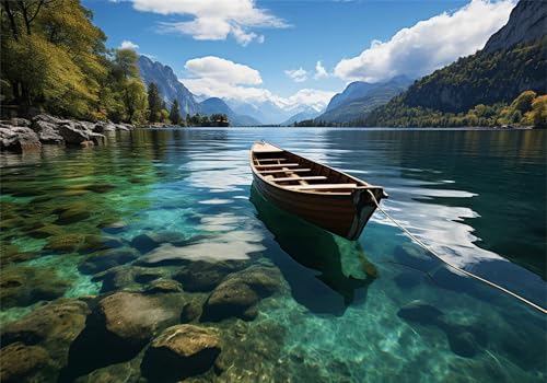 Puzzle 1000 Teile Erwachsene Boot 75x50cm,1000pcs Klassische Puzzles See Anspruchsvoll Jigsaw Spielzeug Puzzlespiel Lernspiel Impossible Holzpuzzle Geeignet für alle Altersgruppen Geschenk P-447 Puzzle 1000 Teile Erwachsene Boot 75x50cm,1000pcs Klassische Puzzles See Anspruchsvoll Jigsaw Spielzeug Puzzlespiel Lernspiel Impossible Holzpuzzle Geeignet für alle Altersgruppen Geschenk P-447 von Dnnufagg