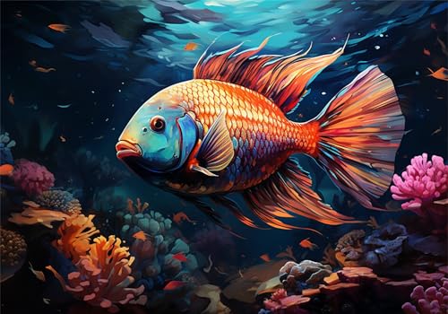 Puzzle 1000 Teile Erwachsene Fisch 75x50cm,1000pcs Klassische Puzzles Koralle Anspruchsvoll Jigsaw Spielzeug Puzzlespiel Lernspiel Impossible Holzpuzzle Geeignet für alle Altersgruppen Geschenk P-281 Puzzle 1000 Teile Erwachsene Fisch 75x50cm,1000pcs Klassische Puzzles Koralle Anspruchsvoll Jigsaw Spielzeug Puzzlespiel Lernspiel Impossible Holzpuzzle Geeignet für alle Altersgruppen Geschenk P-281 von Dnnufagg