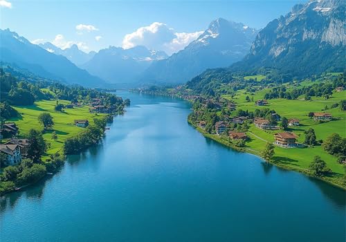 Puzzle 1000 Teile Erwachsene Natur 75x50cm,1000pcs Klassische Puzzles Landschaft Anspruchsvoll Jigsaw Spielzeug Puzzlespiel Impossible Holzpuzzle Geeignet für alle Altersgruppen Geschenk P-532 von Dnnufagg