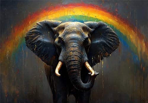 Puzzle 1000 Teile Erwachsene Regenbogen 75x50cm,1000pcs Klassische Puzzles Elefant Anspruchsvoll Jigsaw Spielzeug Puzzlespiel Impossible Holzpuzzle Geeignet für alle Altersgruppen Geschenk P-938 Puzzle 1000 Teile Erwachsene Regenbogen 75x50cm,1000pcs Klassische Puzzles Elefant Anspruchsvoll Jigsaw Spielzeug Puzzlespiel Impossible Holzpuzzle Geeignet für alle Altersgruppen Geschenk P-938 von Dnnufagg