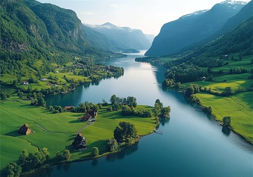Puzzle 1000 Teile Erwachsene Sommer 75x50cm,1000pcs Klassische Puzzles Landschaft Anspruchsvoll Jigsaw Spielzeug Puzzlespiel Impossible Holzpuzzle Geeignet für alle Altersgruppen Geschenk P-543 von Dnnufagg
