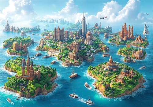 Puzzle 1000 Teile Erwachsene Stadt 75x50cm,1000pcs Klassische Puzzles Inseln Anspruchsvoll Jigsaw Spielzeug Puzzlespiel Lernspiel Impossible Holzpuzzle Geeignet für alle Altersgruppen Geschenk P-488 Puzzle 1000 Teile Erwachsene Stadt 75x50cm,1000pcs Klassische Puzzles Inseln Anspruchsvoll Jigsaw Spielzeug Puzzlespiel Lernspiel Impossible Holzpuzzle Geeignet für alle Altersgruppen Geschenk P-488 von Dnnufagg