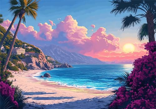 Puzzle 200 Teile Erwachsene Am Meer 35x25cm,200pcs Klassische Puzzles Landschaft Anspruchsvoll Jigsaw Spielzeug Puzzlespiel Impossible Holzpuzzle Geeignet für alle Altersgruppen Geschenk P-654 Puzzle 200 Teile Erwachsene Am Meer 35x25cm,200pcs Klassische Puzzles Landschaft Anspruchsvoll Jigsaw Spielzeug Puzzlespiel Impossible Holzpuzzle Geeignet für alle Altersgruppen Geschenk P-654 von Dnnufagg