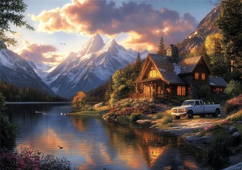 Puzzle 2000 Teile Erwachsene Auto 100x70cm,2000pcs Klassische Puzzles Landschaft Anspruchsvoll Jigsaw Spielzeug Puzzlespiel Impossible Holzpuzzle Geeignet für alle Altersgruppen Geschenk P-674 von Dnnufagg
