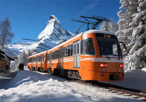 Puzzle 2000 Teile Erwachsene Auto 100x70cm,2000pcs Klassische Puzzles Winter Anspruchsvoll Jigsaw Spielzeug Puzzlespiel Lernspiel Impossible Holzpuzzle Geeignet für alle Altersgruppen Geschenk P-570 von Dnnufagg