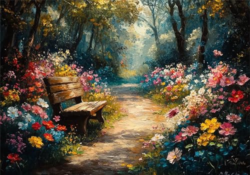 Puzzle 2000 Teile Erwachsene Blume 100x70cm,2000pcs Klassische Puzzles Wald Anspruchsvoll Jigsaw Spielzeug Puzzlespiel Lernspiel Impossible Holzpuzzle Geeignet für alle Altersgruppen Geschenk P-716 von Dnnufagg