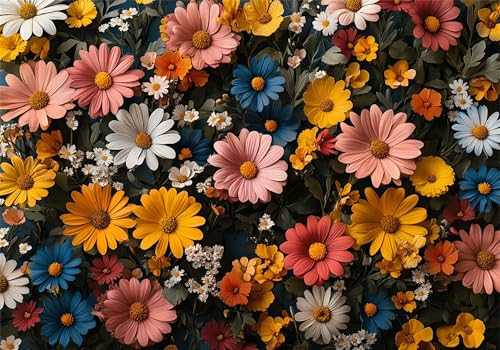 Puzzle 2000 Teile Erwachsene Blumen 100x70cm,2000pcs Klassische Puzzles Gänseblümchen Anspruchsvoll Jigsaw Spielzeug Puzzlespiel Impossible Holzpuzzle Geeignet für alle Altersgruppen Geschenk P-474 von Dnnufagg