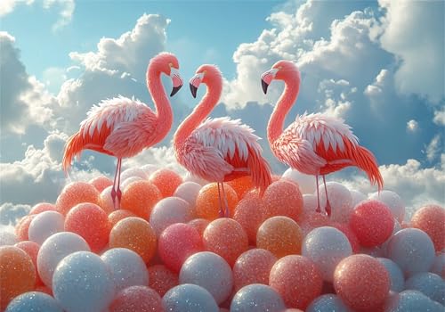 Puzzle 2000 Teile Erwachsene Flamingo 100x70cm,2000pcs Klassische Puzzles Wolke Anspruchsvoll Jigsaw Spielzeug Puzzlespiel Impossible Holzpuzzle Geeignet für Kinder ab 14 Jahren Geschenk P-967 von Dnnufagg