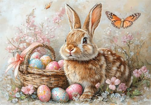 Puzzle 2000 Teile Erwachsene Kaninchen 100x70cm,2000pcs Klassische Puzzles Tier Anspruchsvoll Jigsaw Spielzeug Puzzlespiel Impossible Holzpuzzle Geeignet für Kinder ab 14 Jahren Geschenk P-307 von Dnnufagg